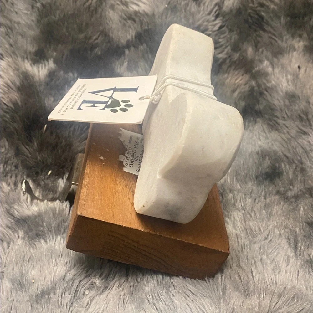 White Bone-Shaped Stocking/Leash Holder - Picture 5 of 16